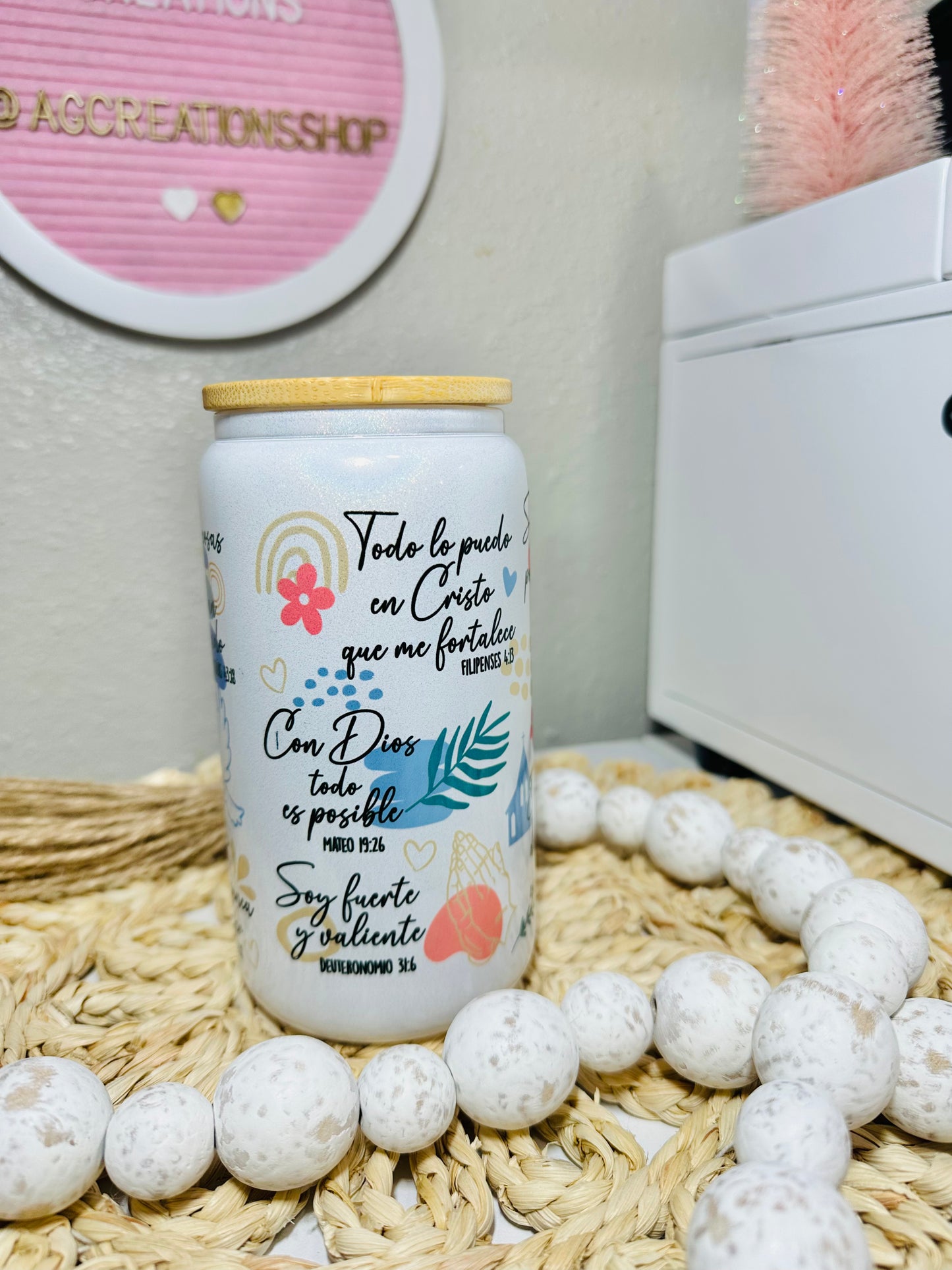 Frases Inspiradoras Glass Cup