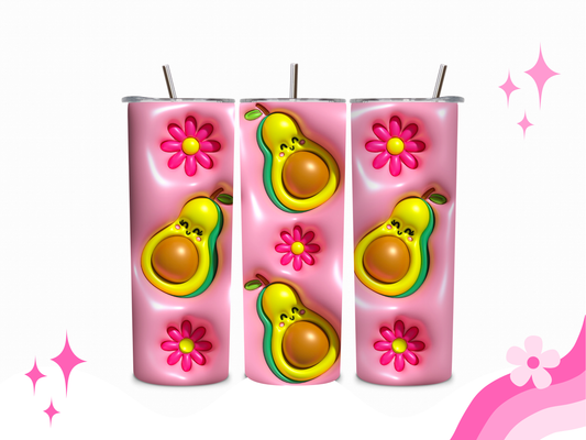 Pink Avocado Tumbler