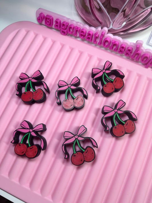 Cherry Coquette Straw Topper