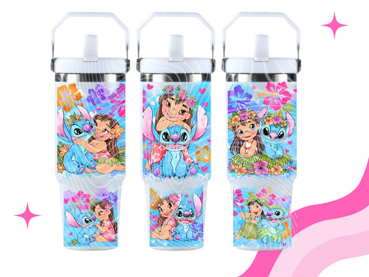 Blue Alien Tumbler