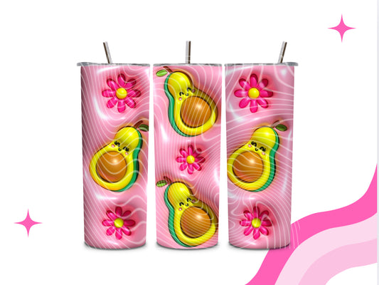 Pink Avocado Tumbler