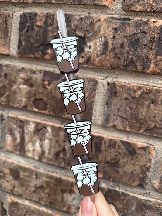 Ice Coffee Straw Topper